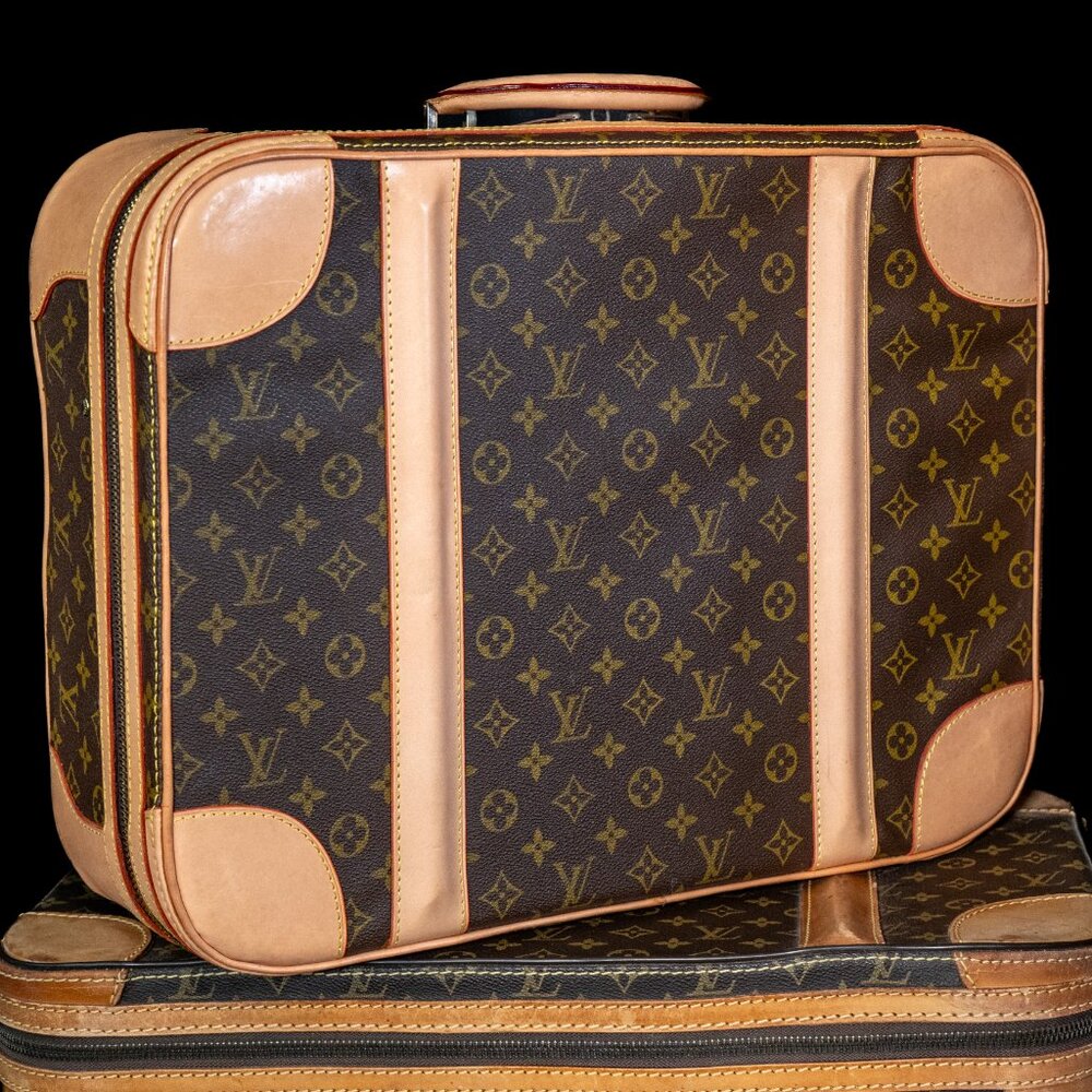 LOUIS VUITTON Monogram Canvas Suitcase - NEW LEATHER - VINTAGE TREASURE - Picture 16 of 16